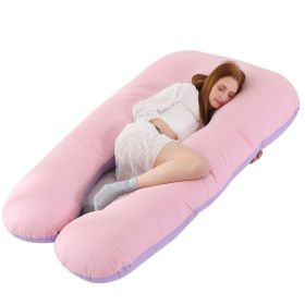 U-shape pillow (Option: 70x130cm-S21-Purple pink)