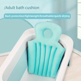 Ergonomic Body Bath Pillow for Tub - Neck and Back Support - Adult Bath Tub Pillow with Headrest Cushion (Color: Sky Blue)