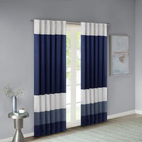 Polyoni Pintuck Curtain Panel(Only 1 Pc Panel) (Color: as Pic)