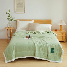 Antibacterial Raw Cotton Washable Summer Cool Quilt (Option: Matcha Green-180x220cm)